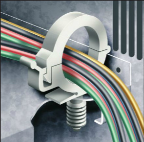 高品質(zhì)電纜固定夾 LG供應(yīng)NYLON 66材質(zhì)推按鉸鏈?zhǔn)骄€夾詳解